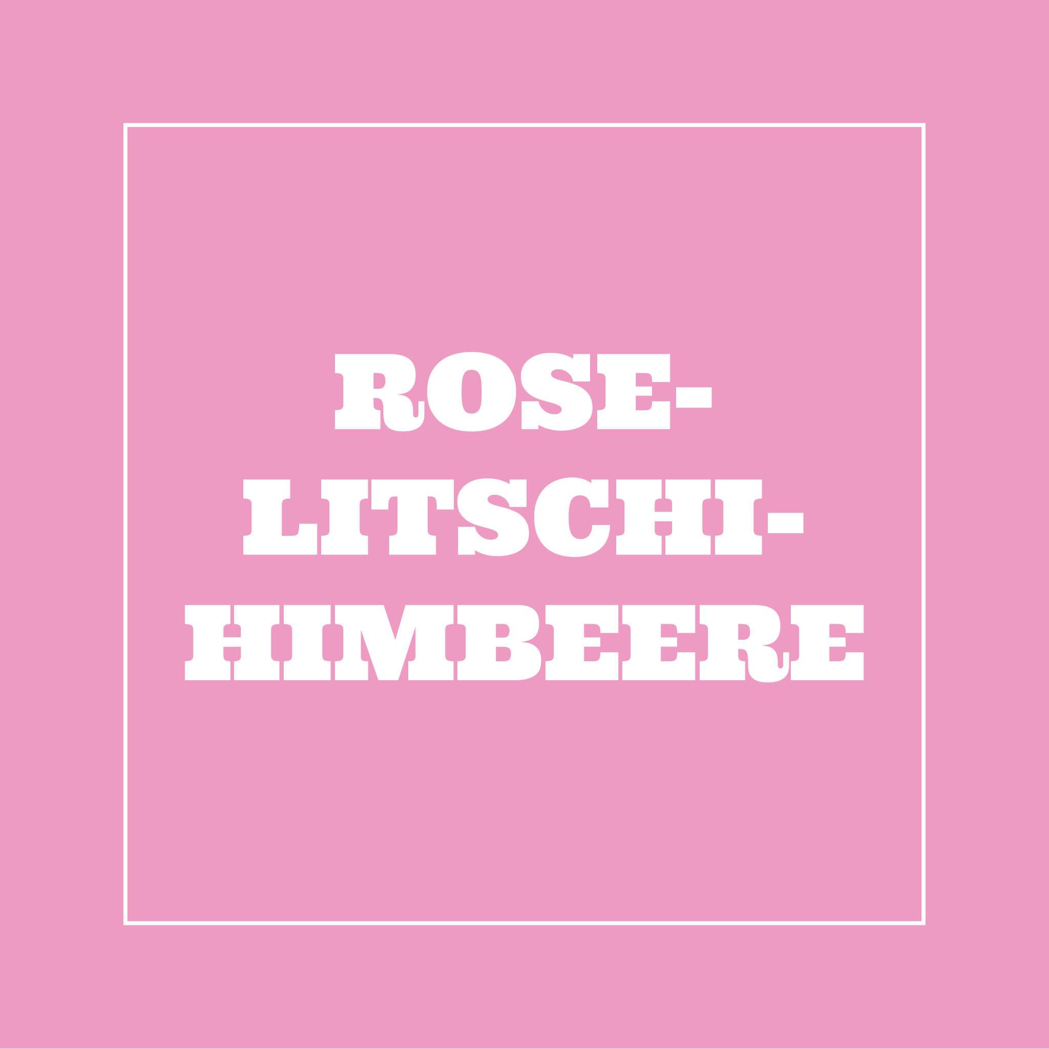 Himbeer-Rose-Litschi-Sorbet